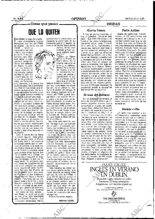 ABC MADRID 31-05-1989 página 20