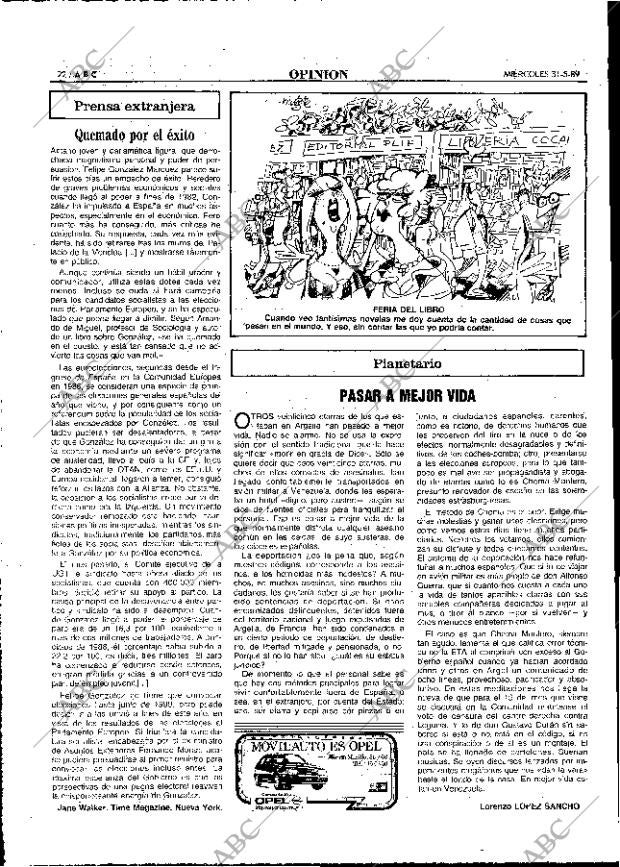 ABC MADRID 31-05-1989 página 22