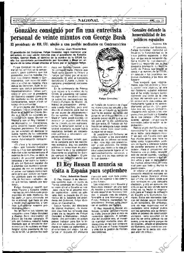ABC MADRID 31-05-1989 página 23