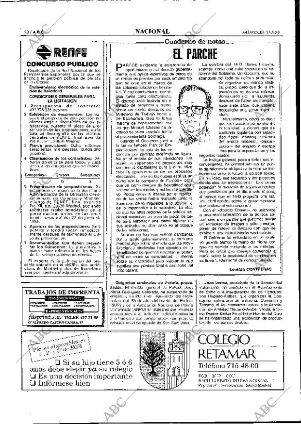 ABC MADRID 31-05-1989 página 28