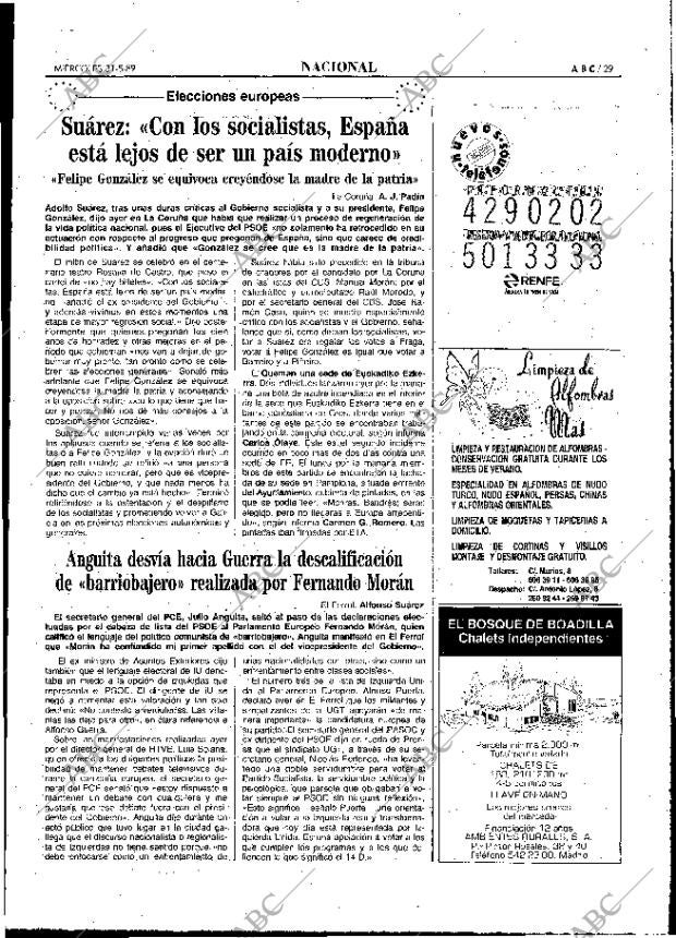 ABC MADRID 31-05-1989 página 29