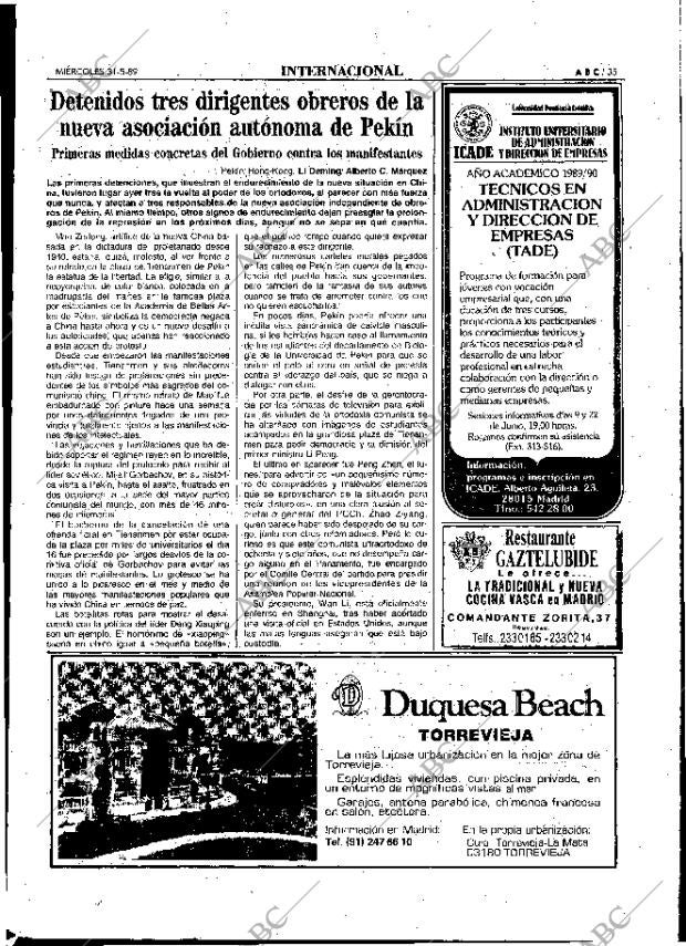 ABC MADRID 31-05-1989 página 35