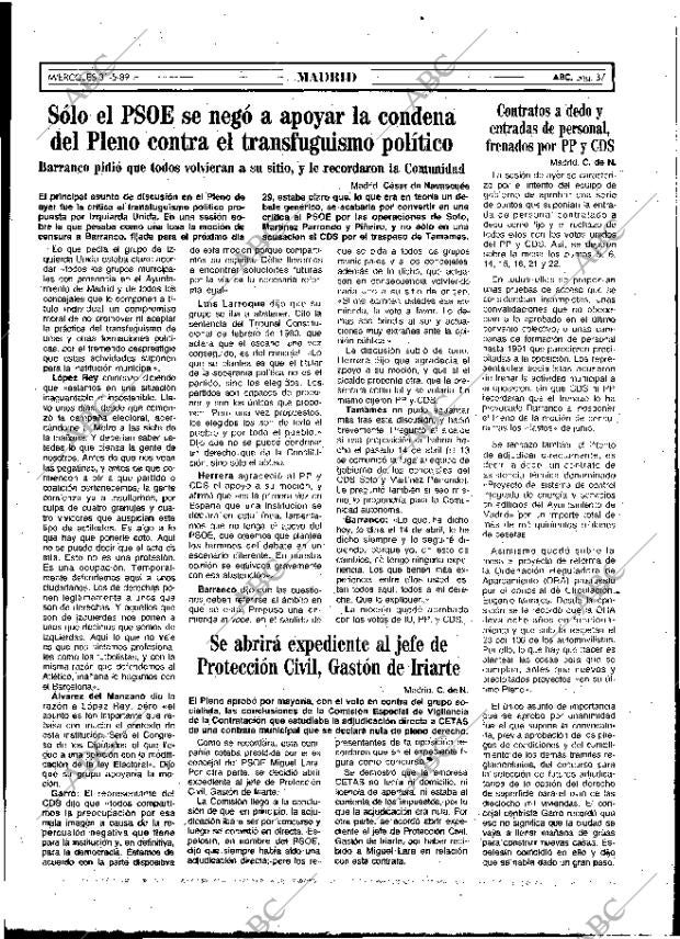 ABC MADRID 31-05-1989 página 37