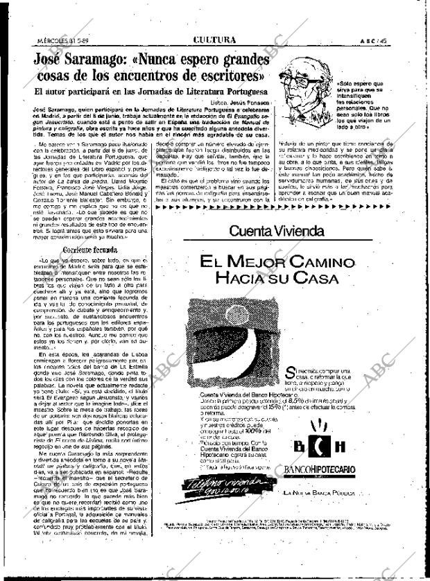 ABC MADRID 31-05-1989 página 45