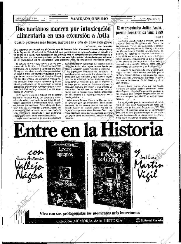 ABC MADRID 31-05-1989 página 57