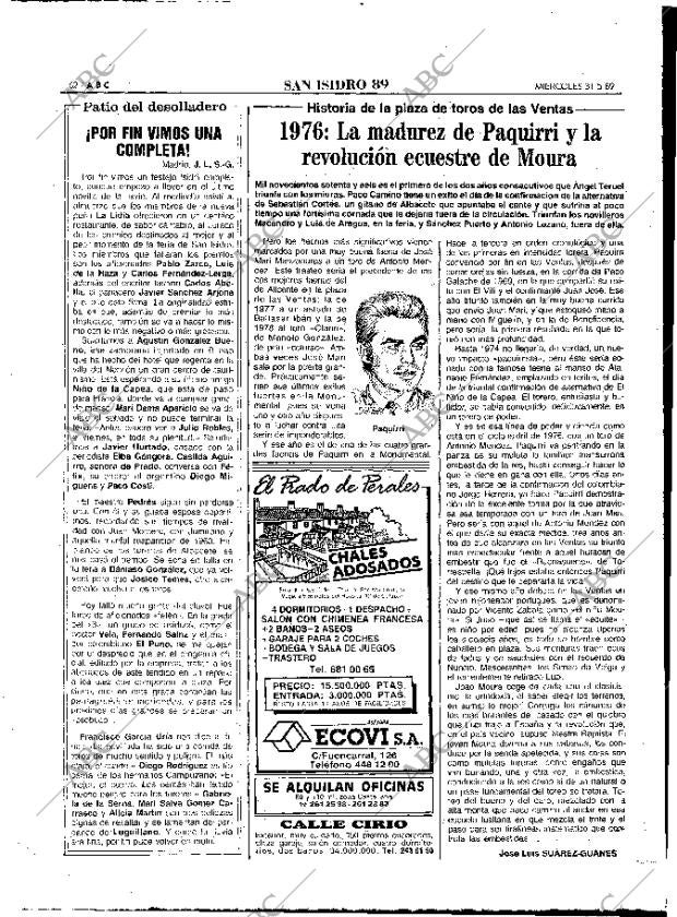 ABC MADRID 31-05-1989 página 62