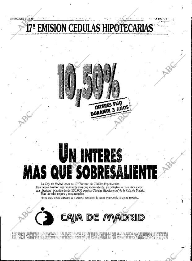 ABC MADRID 31-05-1989 página 71