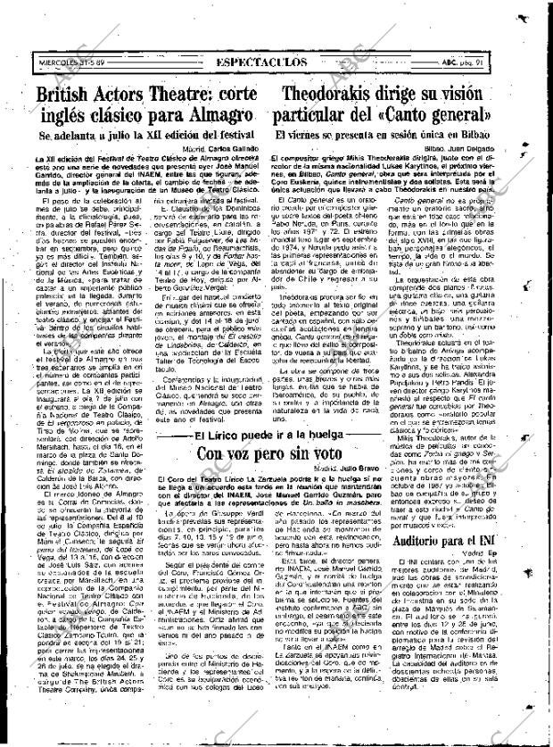 ABC MADRID 31-05-1989 página 91