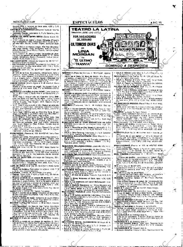 ABC MADRID 31-05-1989 página 95