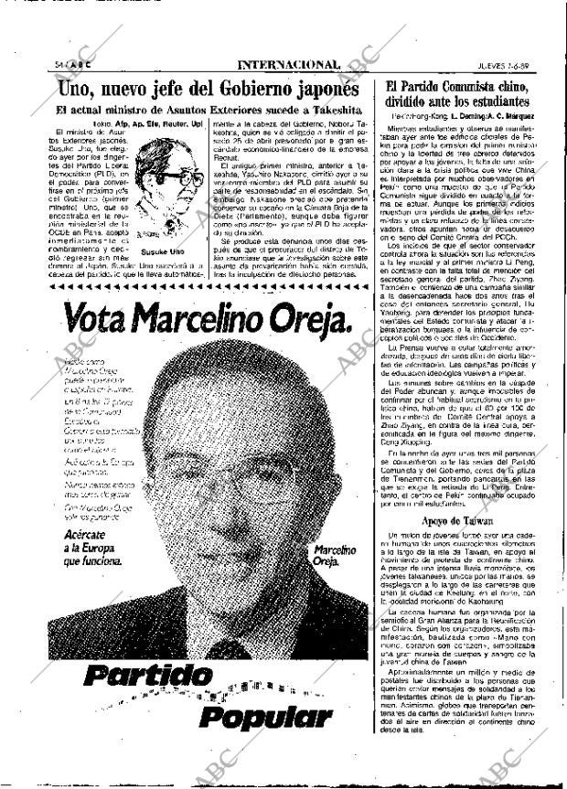 ABC MADRID 01-06-1989 página 54