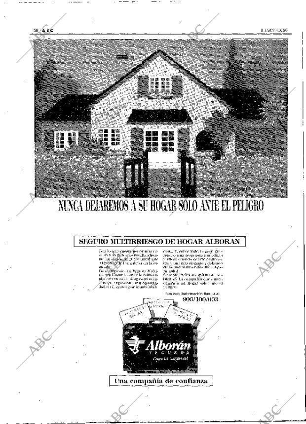 ABC MADRID 01-06-1989 página 58