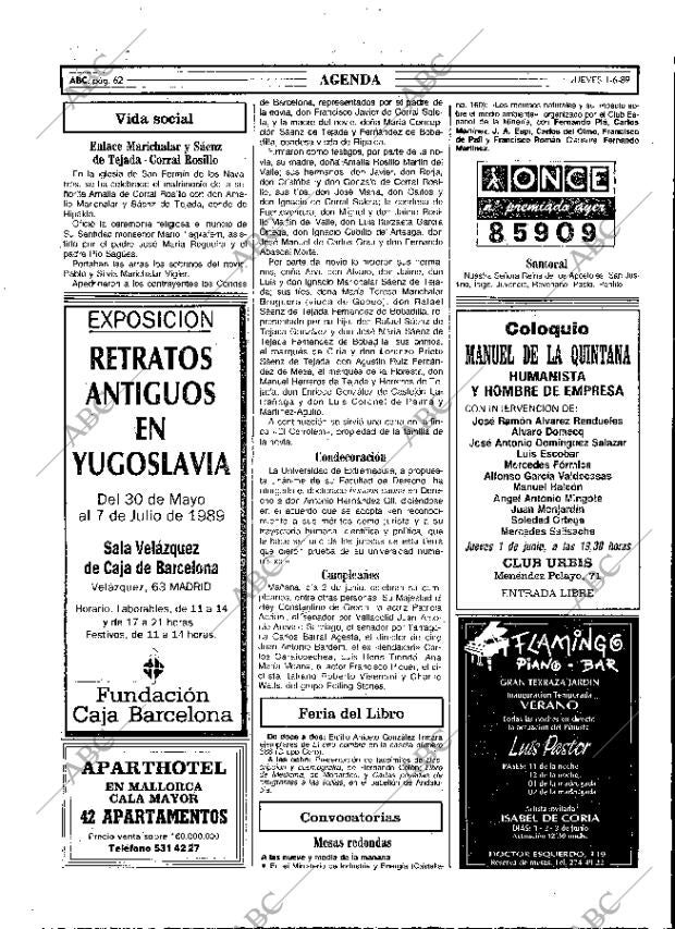 ABC MADRID 01-06-1989 página 62