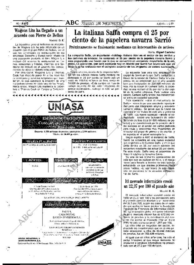 ABC MADRID 01-06-1989 página 90