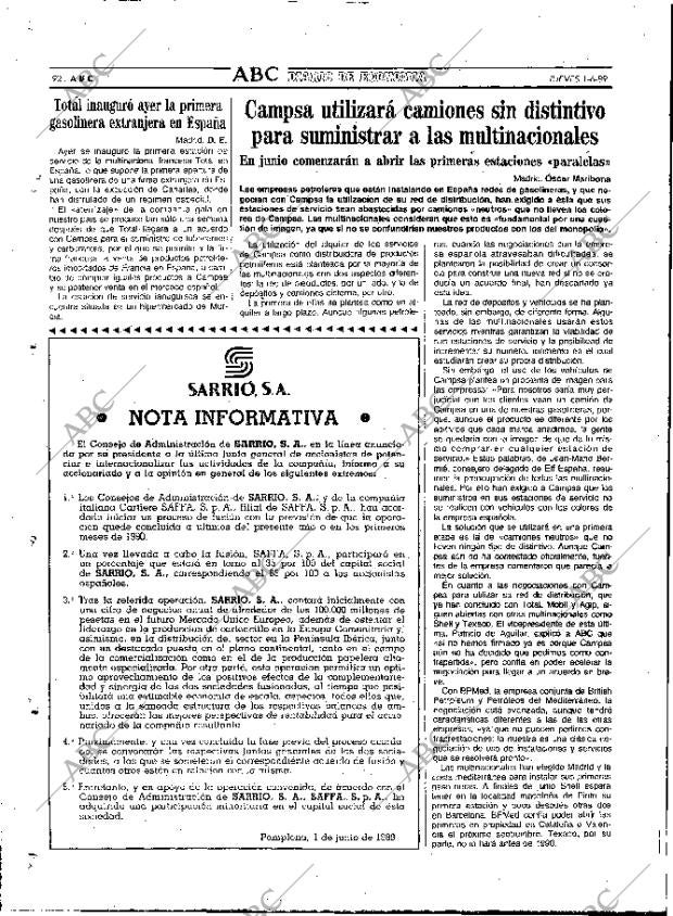 ABC MADRID 01-06-1989 página 92