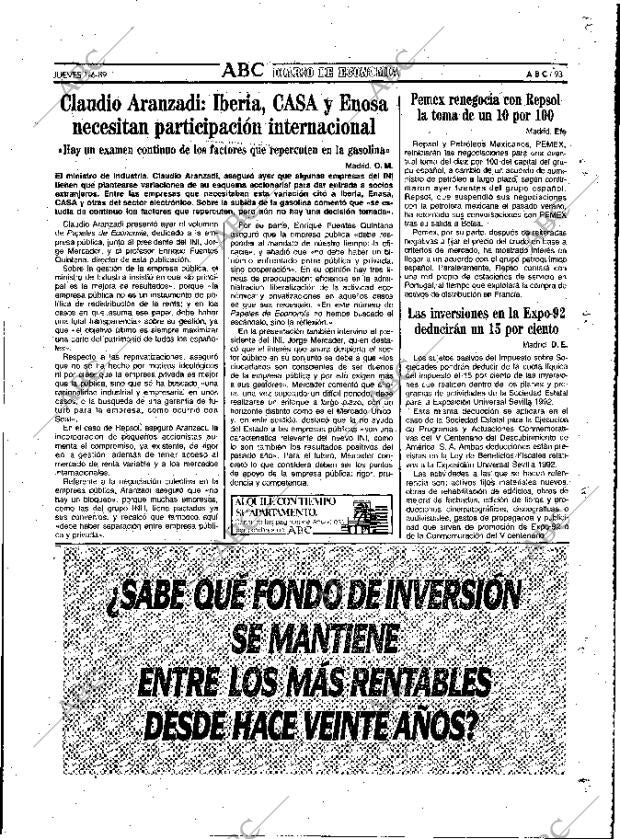 ABC MADRID 01-06-1989 página 93