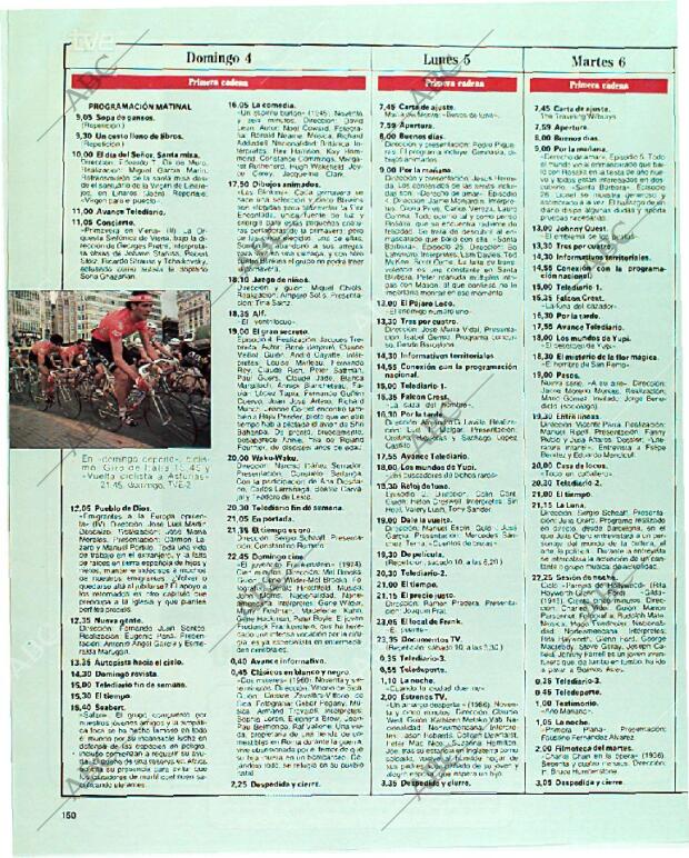 BLANCO Y NEGRO MADRID 04-06-1989 página 150