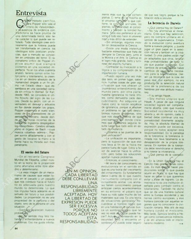 BLANCO Y NEGRO MADRID 04-06-1989 página 84