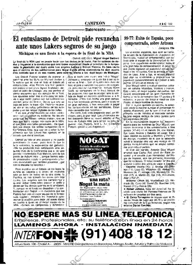 ABC MADRID 05-06-1989 página 109