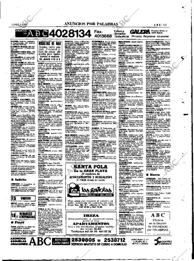 ABC MADRID 05-06-1989 página 141