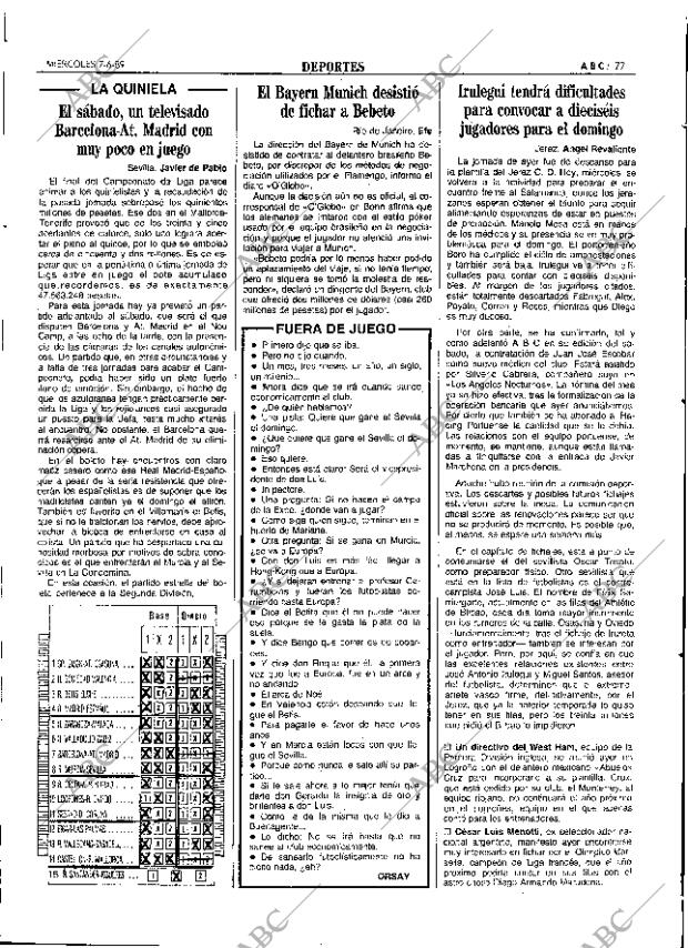 ABC SEVILLA 07-06-1989 página 77