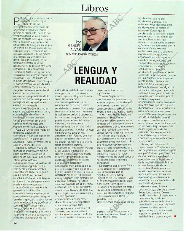 BLANCO Y NEGRO MADRID 11-06-1989 página 14