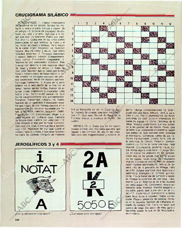 BLANCO Y NEGRO MADRID 11-06-1989 página 144