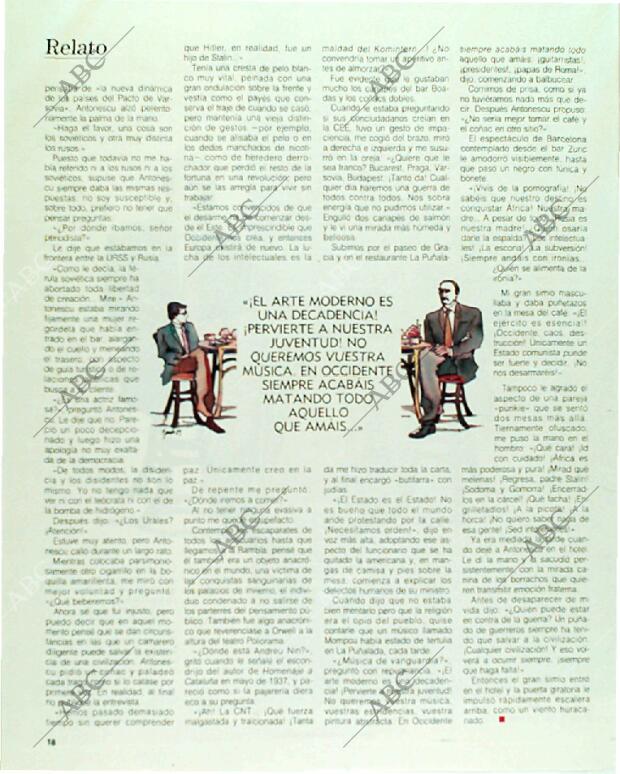 BLANCO Y NEGRO MADRID 11-06-1989 página 18