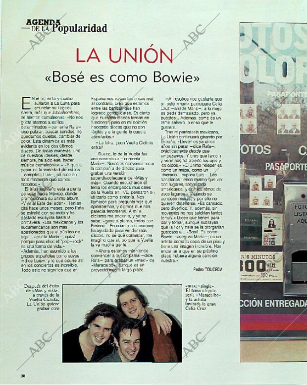 BLANCO Y NEGRO MADRID 11-06-1989 página 38