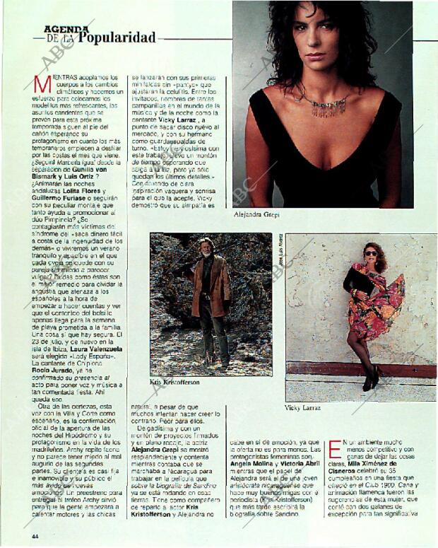 BLANCO Y NEGRO MADRID 11-06-1989 página 44