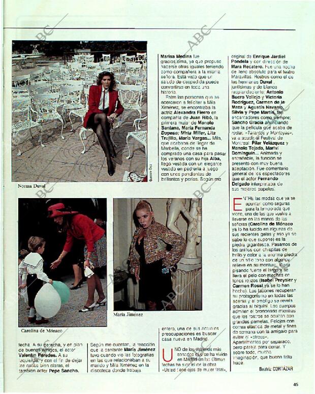 BLANCO Y NEGRO MADRID 11-06-1989 página 45