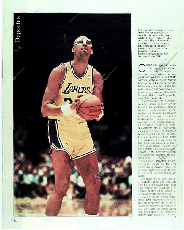 BLANCO Y NEGRO MADRID 11-06-1989 página 74