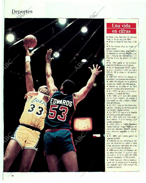 BLANCO Y NEGRO MADRID 11-06-1989 página 76