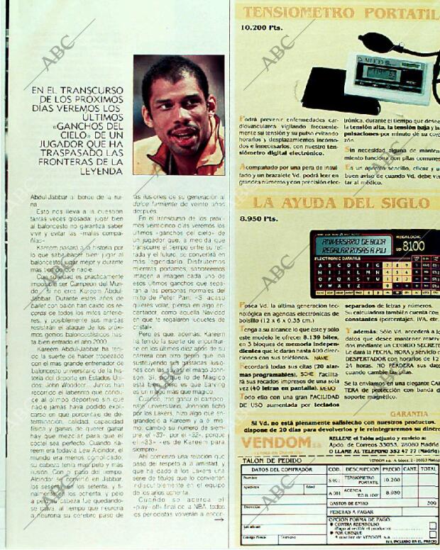 BLANCO Y NEGRO MADRID 11-06-1989 página 77