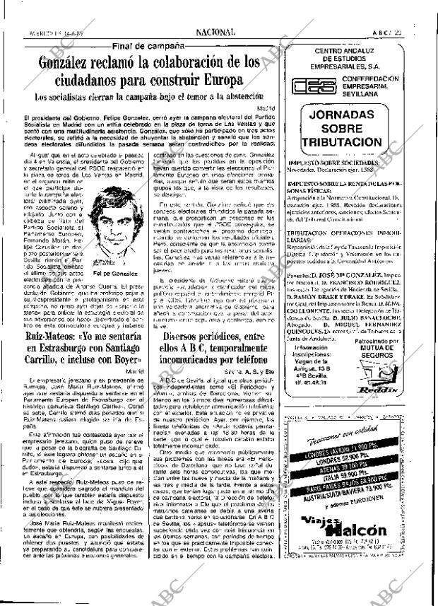 ABC SEVILLA 14-06-1989 página 25