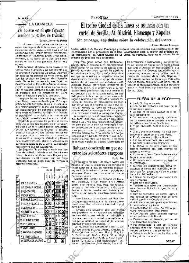 ABC SEVILLA 14-06-1989 página 82