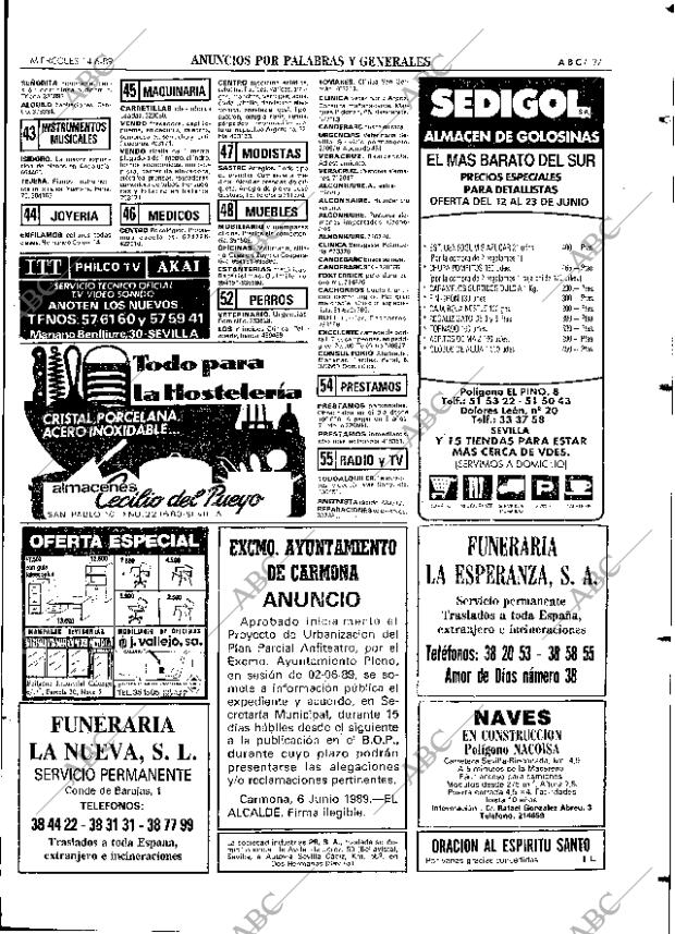 ABC SEVILLA 14-06-1989 página 97