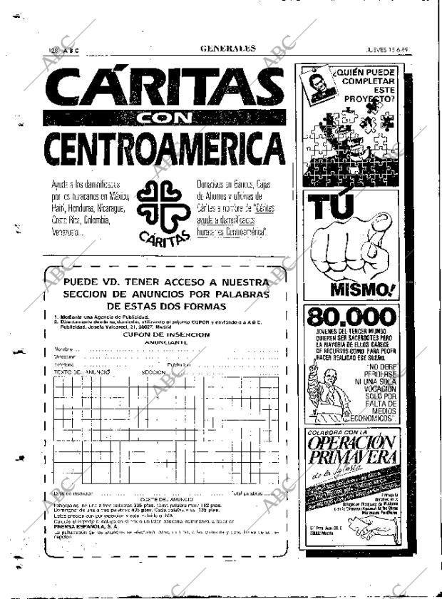 ABC MADRID 15-06-1989 página 128