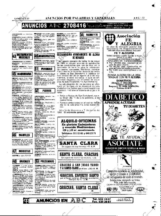 ABC MADRID 15-06-1989 página 151