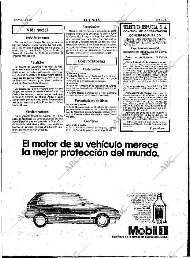 ABC MADRID 15-06-1989 página 57