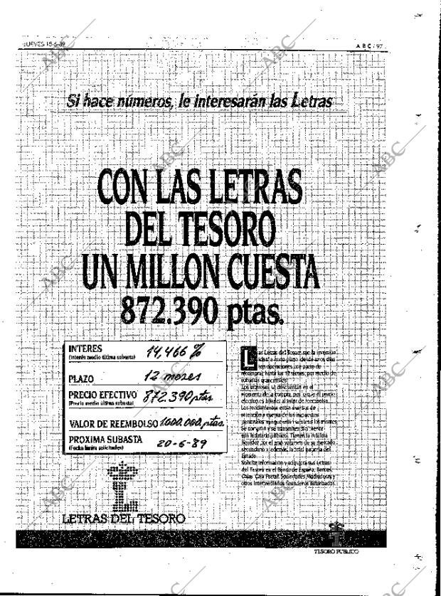 ABC MADRID 15-06-1989 página 97