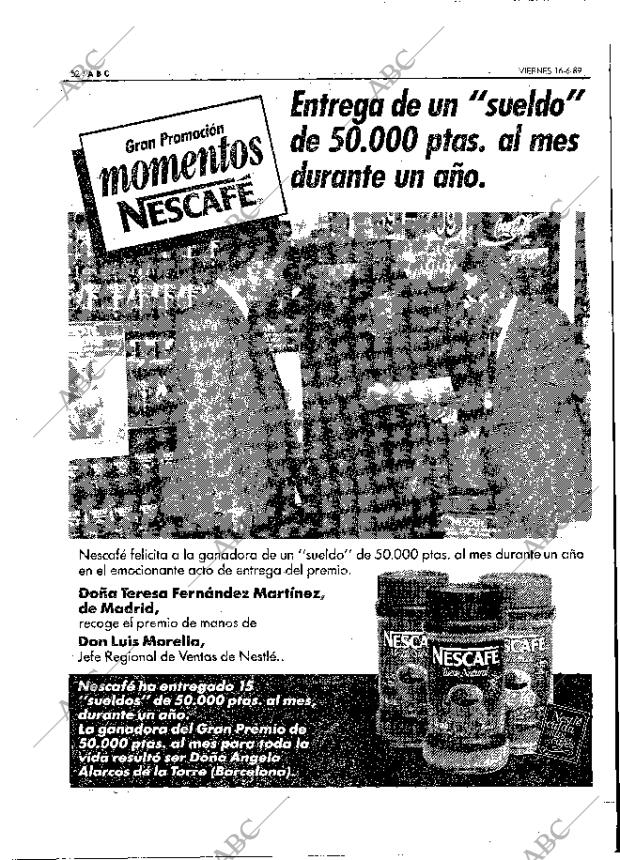 ABC MADRID 16-06-1989 página 52