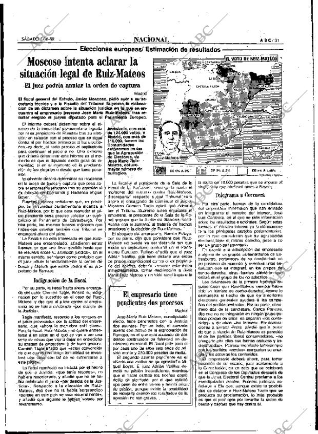 ABC MADRID 17-06-1989 página 31