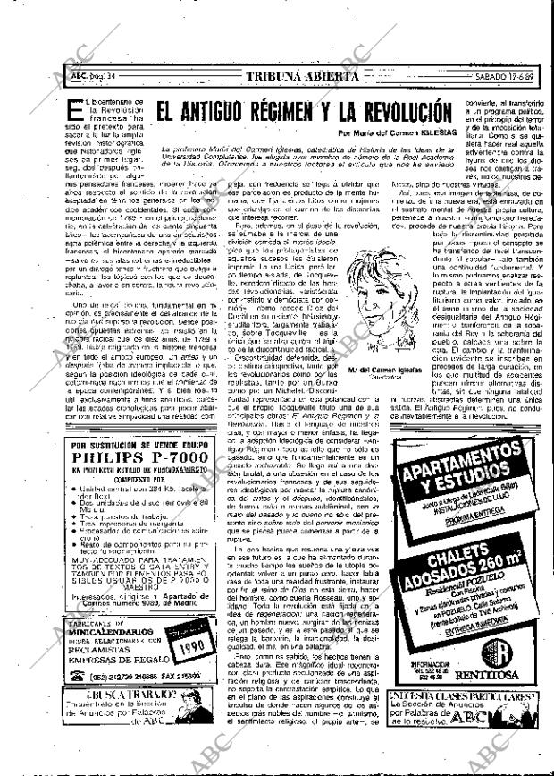 ABC MADRID 17-06-1989 página 34