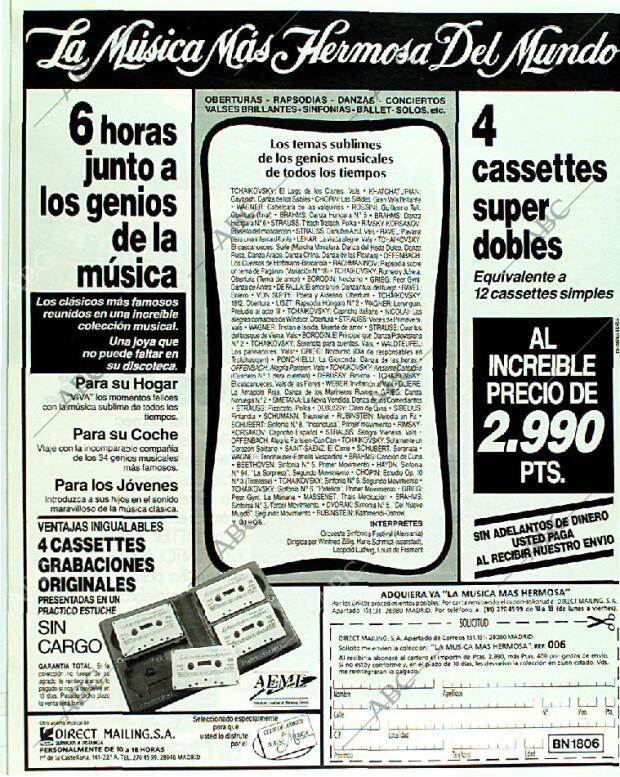 BLANCO Y NEGRO MADRID 18-06-1989 página 124