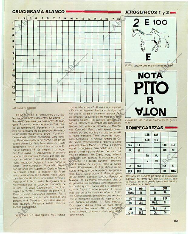 BLANCO Y NEGRO MADRID 18-06-1989 página 143