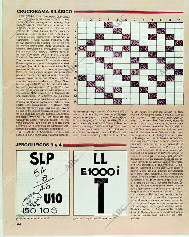 BLANCO Y NEGRO MADRID 18-06-1989 página 144