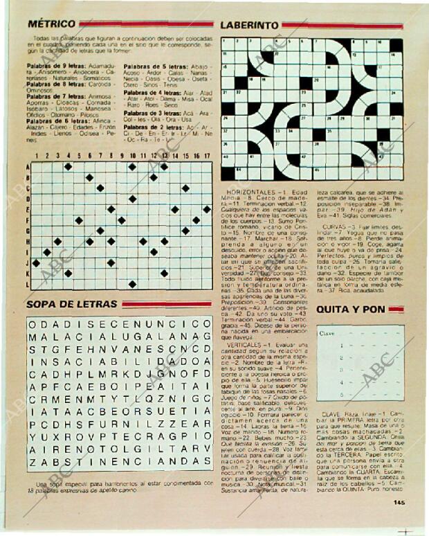 BLANCO Y NEGRO MADRID 18-06-1989 página 145