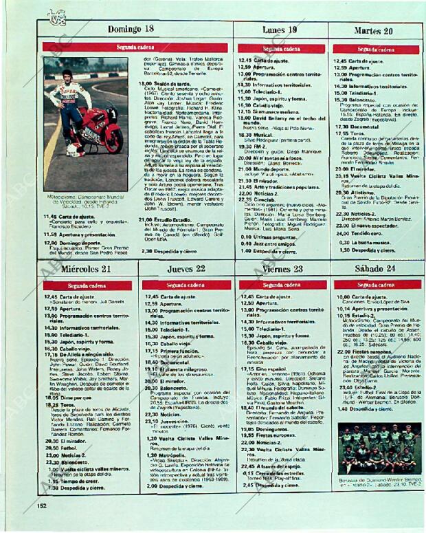 BLANCO Y NEGRO MADRID 18-06-1989 página 152