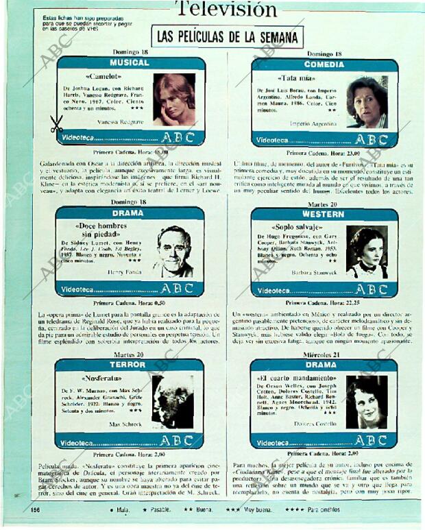 BLANCO Y NEGRO MADRID 18-06-1989 página 156