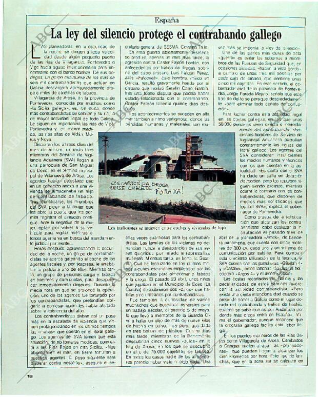 BLANCO Y NEGRO MADRID 18-06-1989 página 18